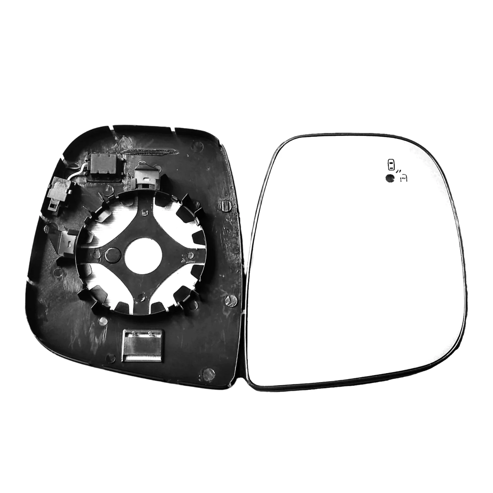 Clip on Wing Mirror Glass — Right Driver Side