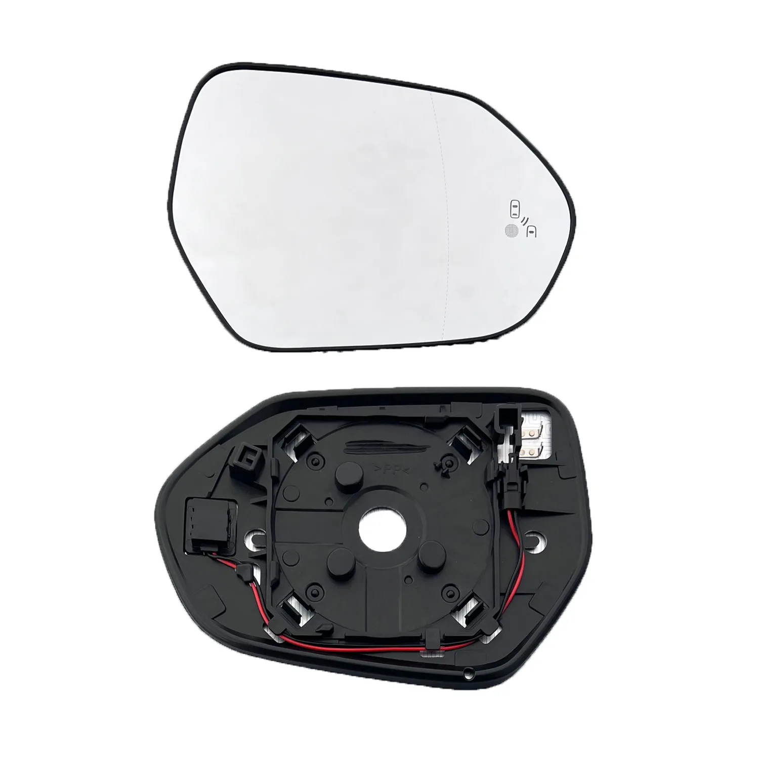 Clip on Wing Mirror Glass — Right Driver Side