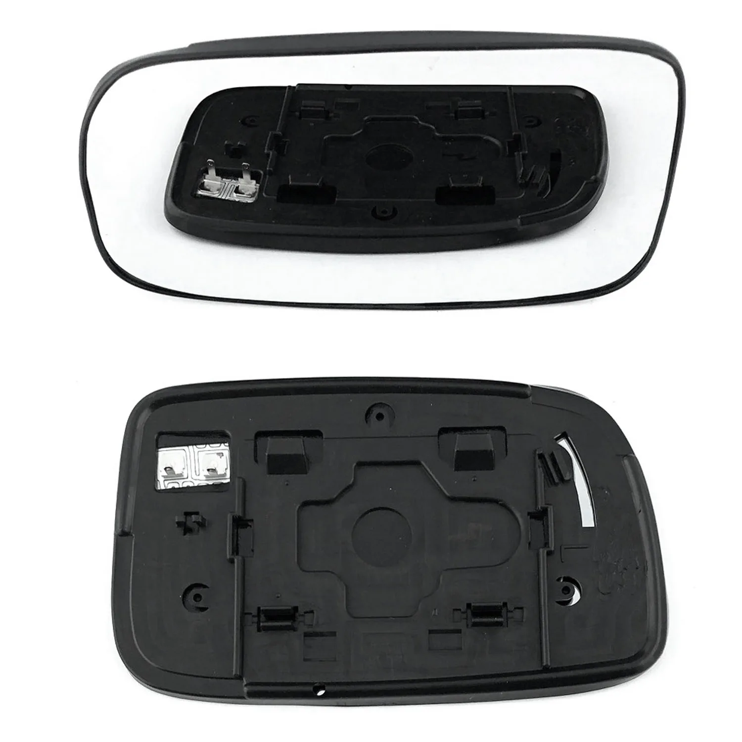 Toyota Prius Clip-on Wing Mirror Glass 2004-2008 — Heated, Convex — Left Passenger Side