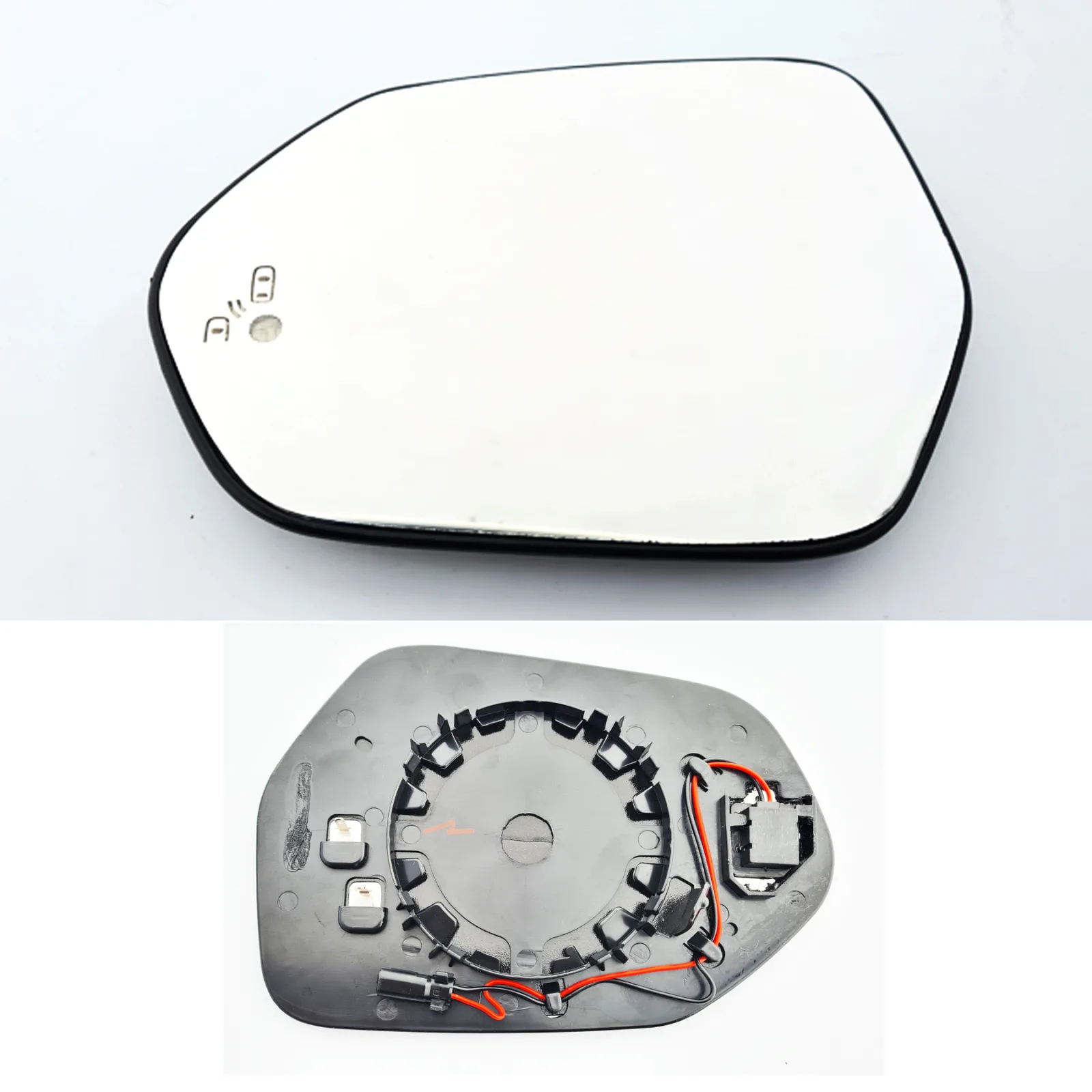 Toyota Corolla Clip-on Wing Mirror Glass 2017-2024 — Heated, Wide Angle, Blind-Spot — Left Passenger Side