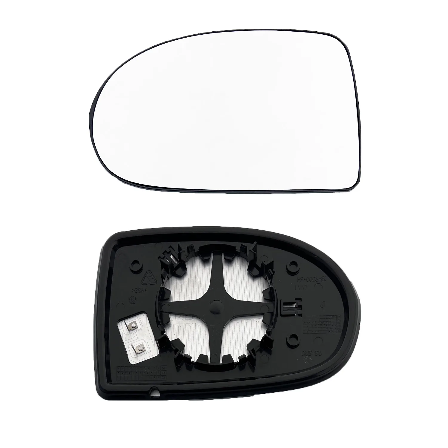 Jeep Compass Clip-on Wing Mirror Glass 2010-2016 — Heated, Convex — Left Passenger Side