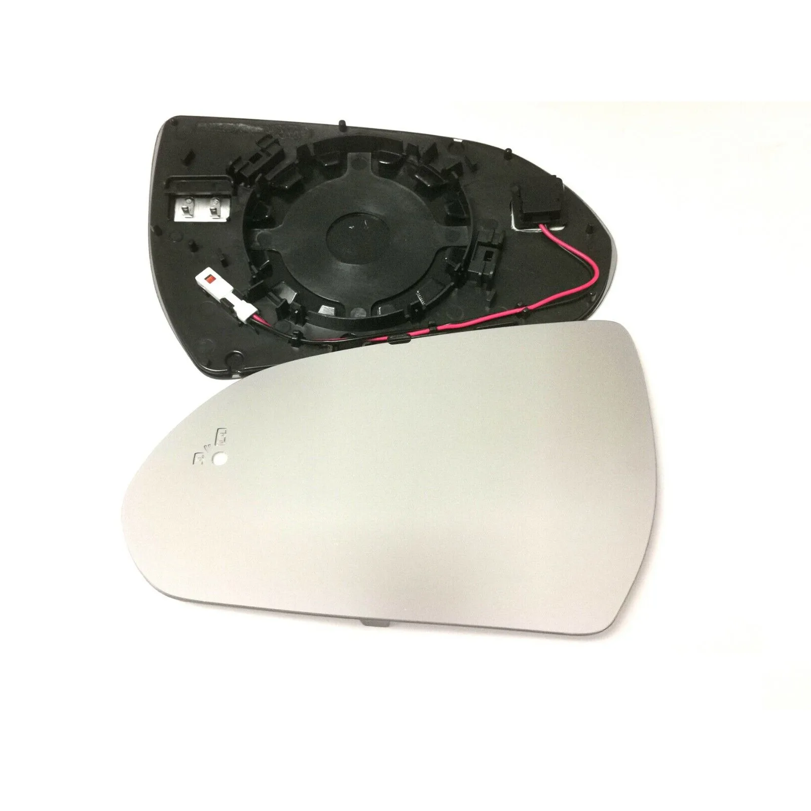 Clip on Wing Mirror Glass — Left Passenger Side