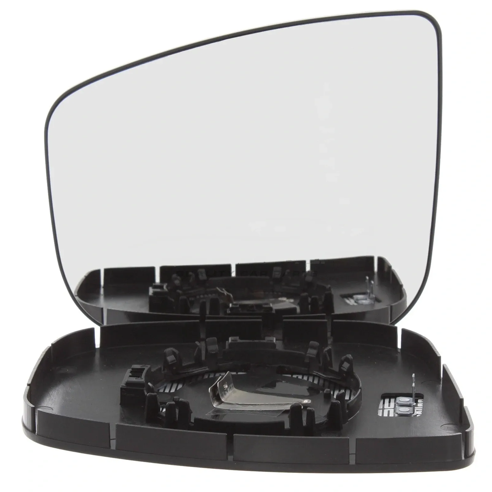 Citroen Dispatch Clip-on Wing Mirror Glass 2016-2025 — Heated, Convex, Chrome — Left Passenger Side