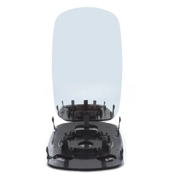 Fiat Doblo Clip-on Wing Mirror Glass 2000-2008 — Non-heated, Convex, Chrome — Pair (Left Passenger + Right Driver)
