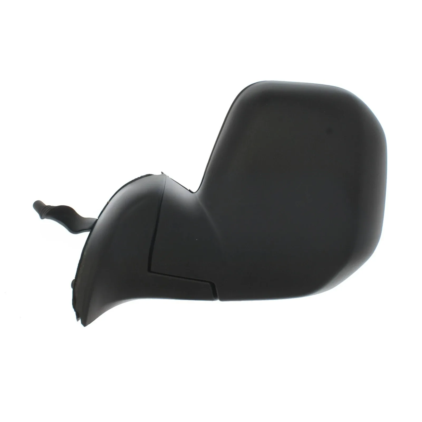 Citroen Berlingo Complete Wing Mirror Unit 2008-2012 — Manual, Non-heated, Manual Folding, Convex, Black Cover — Left Passenger Side