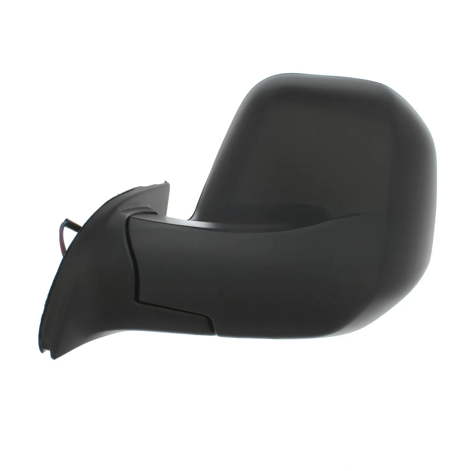 Citroen Berlingo Complete Wing Mirror Unit 2008-2012 — Electric, Heated, Manual Folding, Convex, Black Cover — Left Passenger Side