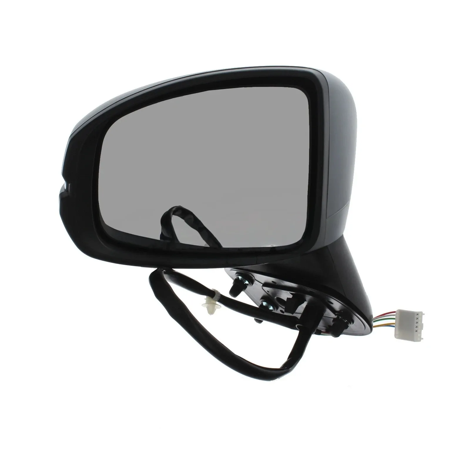 Honda Jazz Complete Wing Mirror Unit 2013-2019 — Electric, Heated, Power Folding, Indicator, LED, Convex, Primed Cover — Left Passenger Side