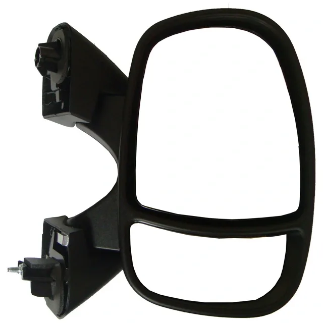 Vauxhall Vivaro Complete Wing Mirror Unit 2001-2014 — Electric, Heated, Manual Folding, Twin Glass, Black Cover — Right Driver Side