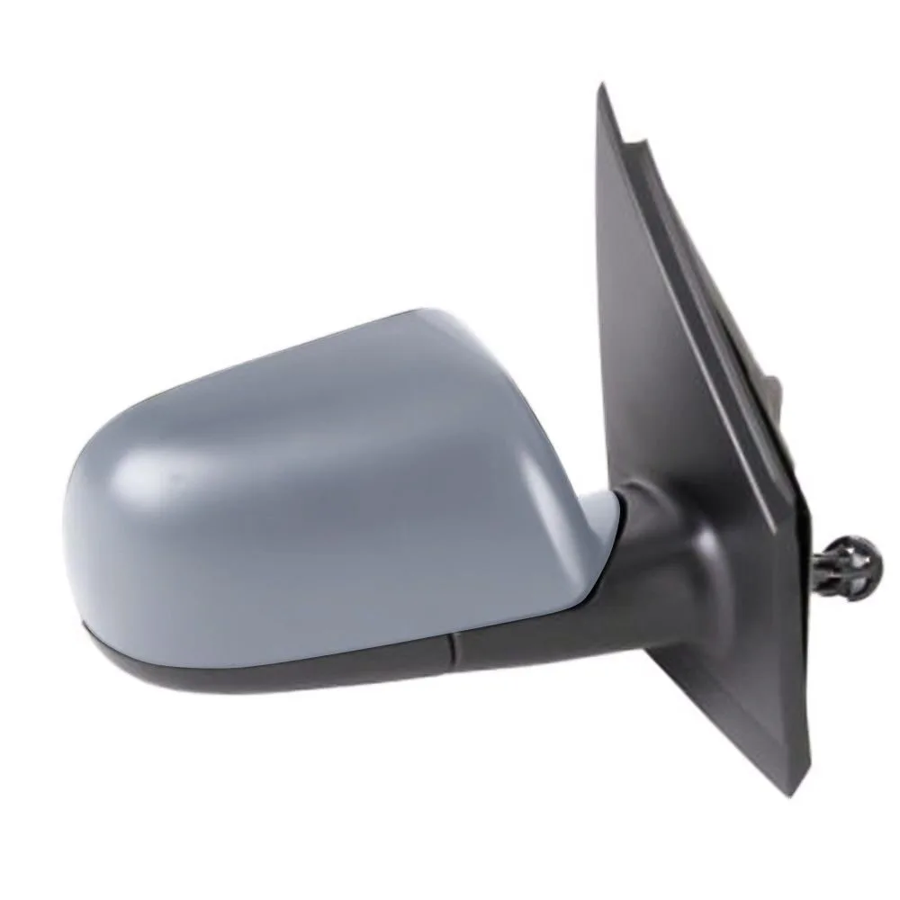 Volkswagen Polo Complete Wing Mirror Unit 2005-2010 — Non-heated, Manual Folding, Indicator, LED, Primed Cover — Right Driver Side