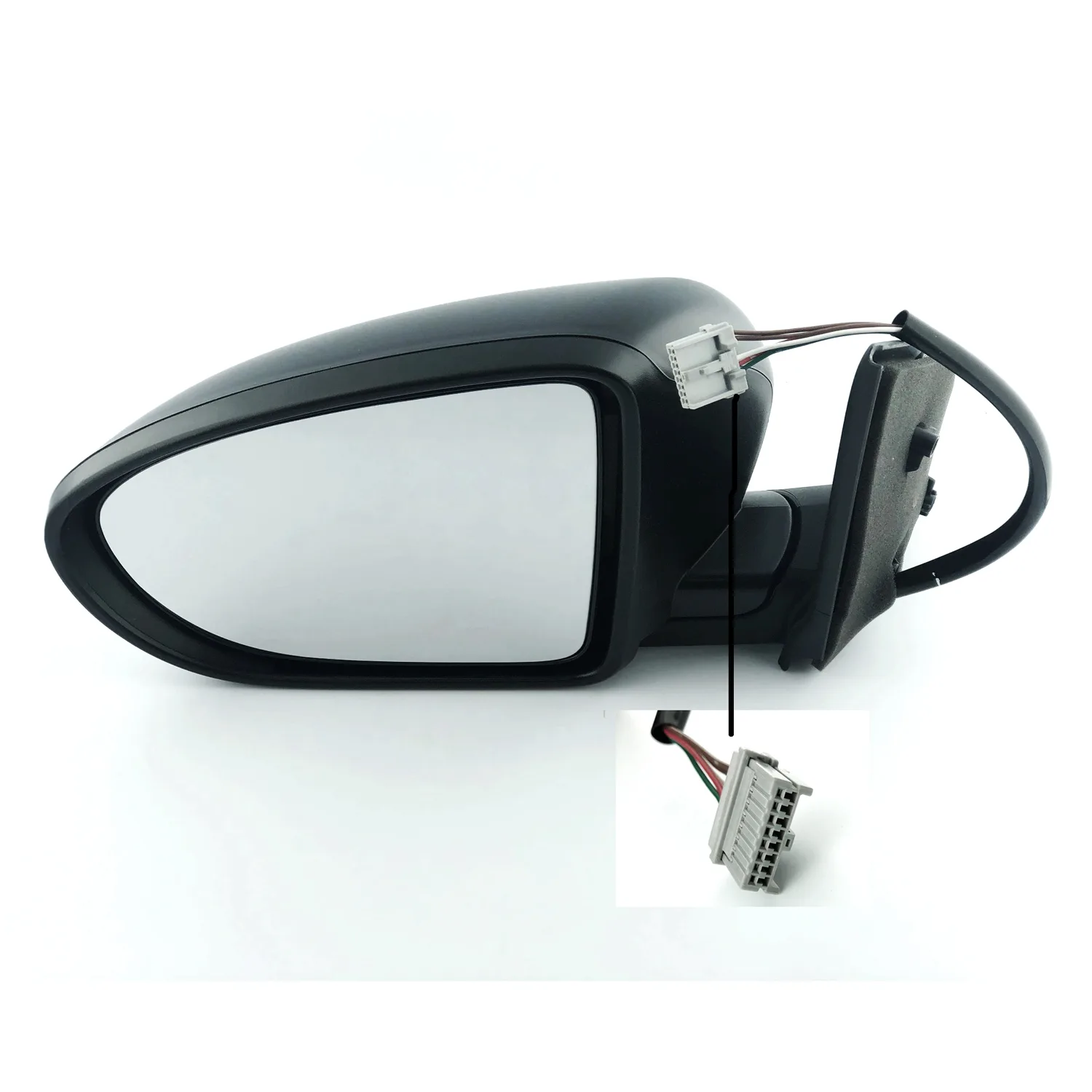 Nissan Qashqai Complete Wing Mirror Unit 2006-2013 — Electric, Heated — Left Passenger Side