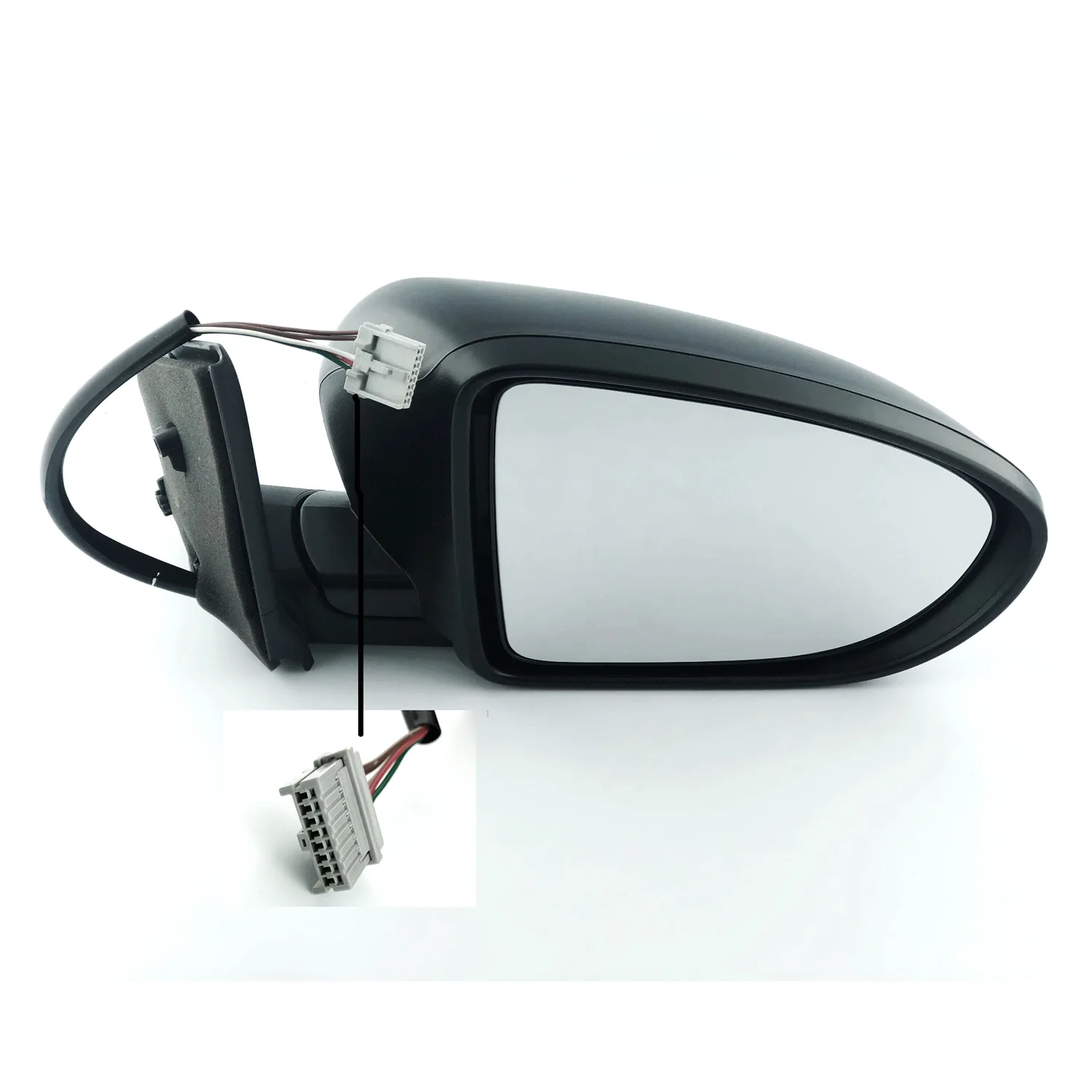 Nissan Qashqai Complete Wing Mirror Unit 2006-2013 — Electric, Heated — Right Driver Side