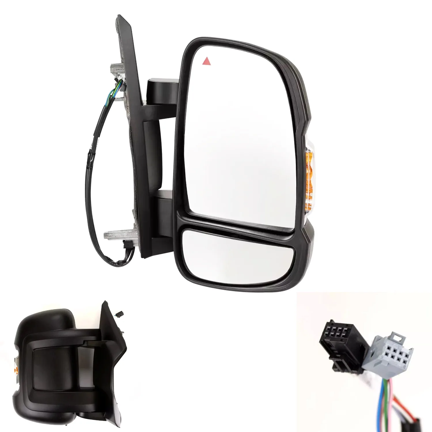 Fiat Ducato Complete Wing Mirror Unit 2006-2024 — Electric, Power Folding, Blind-Spot — Right Driver Side