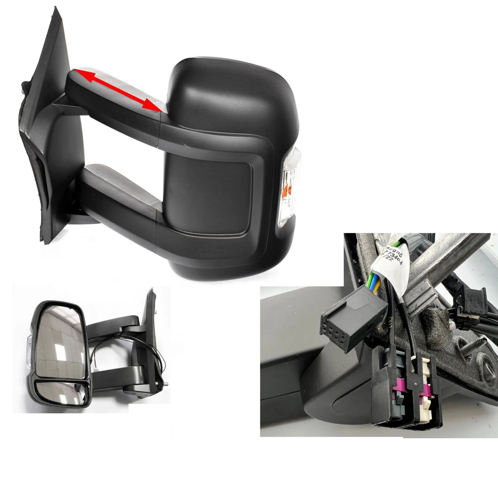 Complete Mirror Units — Left Passenger Side