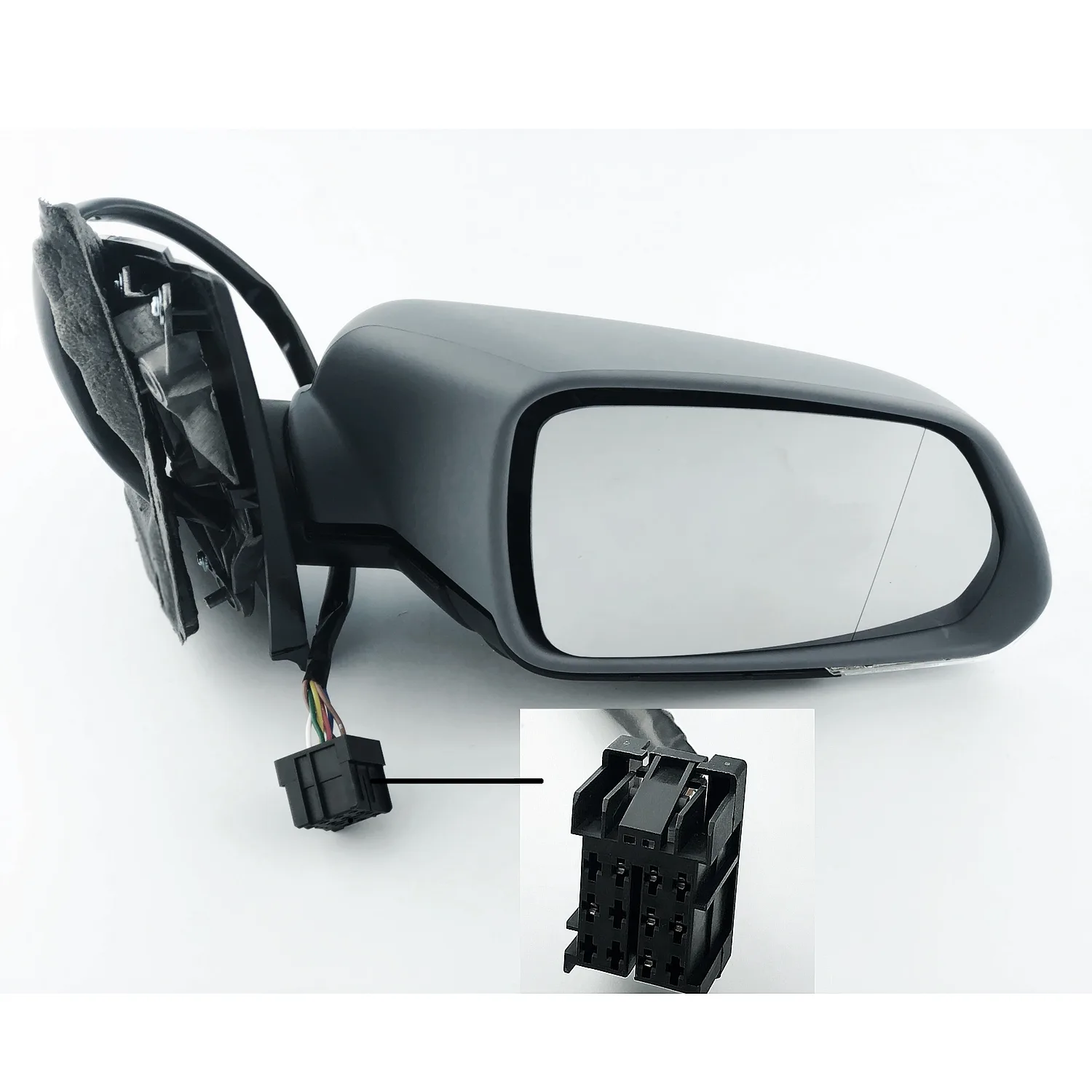 Volkswagen Polo Complete Wing Mirror Unit 2005-2010 — Electric, Heated, Indicator — Right Driver Side