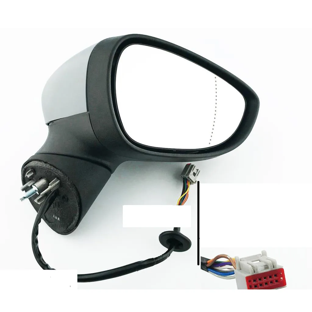 Ford Fiesta Complete Wing Mirror Unit 2013-2017 — Electric, Heated, Power Folding, Indicator, Puddle Light — Right Driver Side