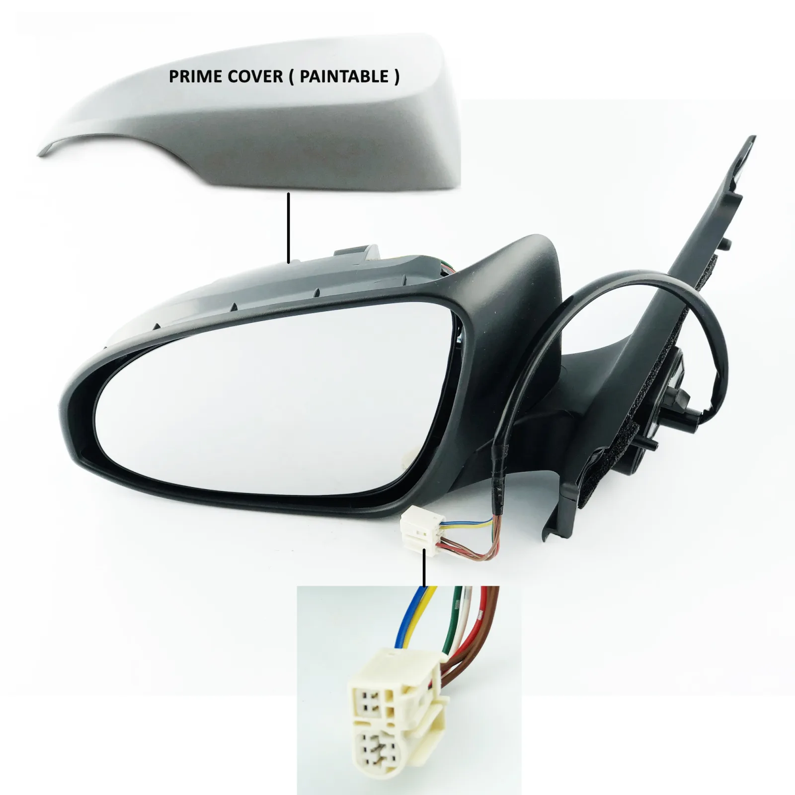 Complete Mirror Units — Left Passenger Side