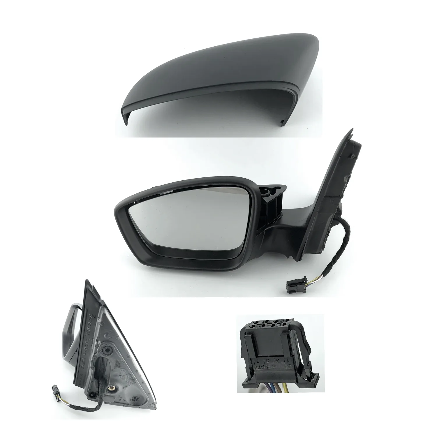 Renault Megane Complete Wing Mirror Unit 2008-2015 — Electric, Heated, Indicator — Left Passenger Side