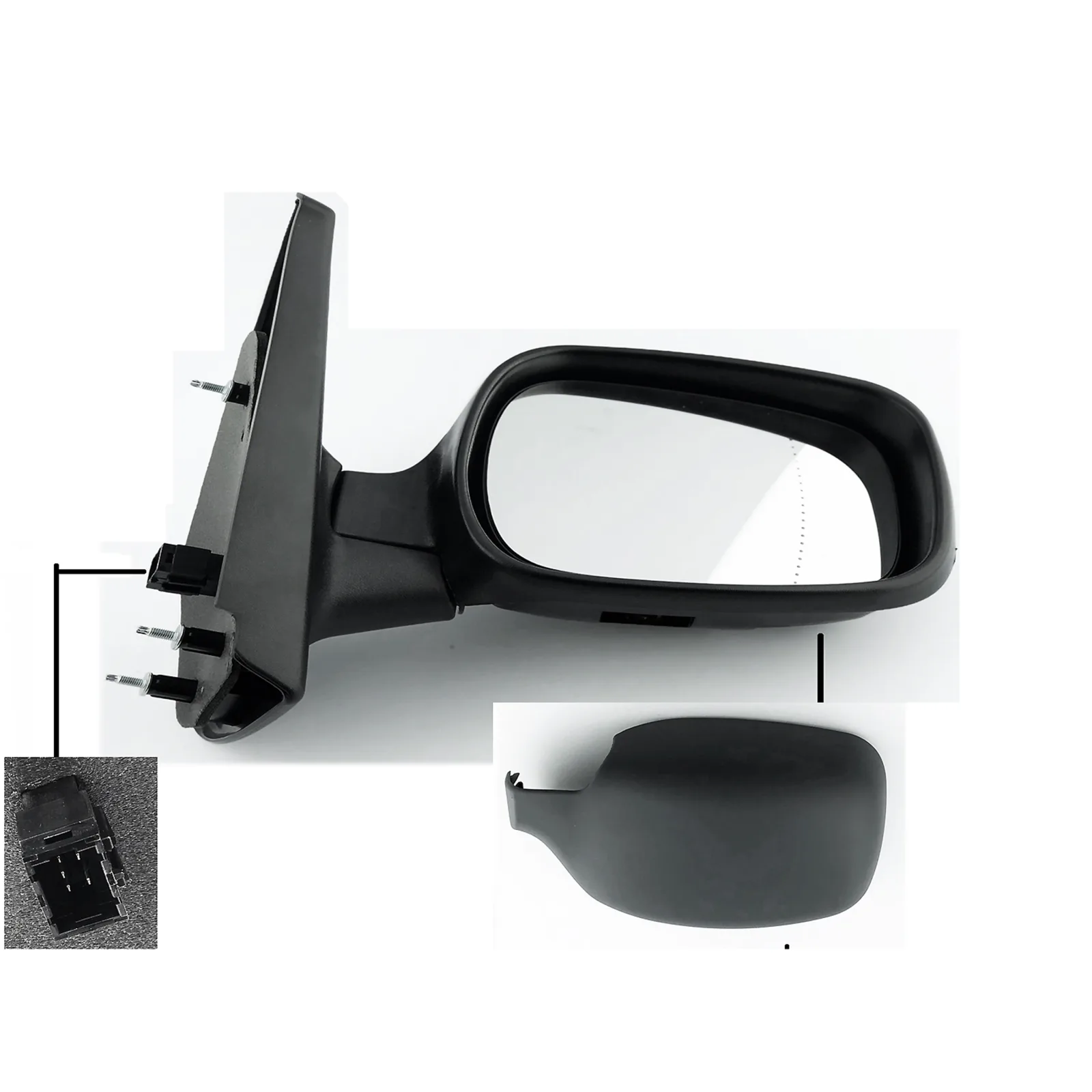 Complete Mirror Units — Right Driver Side