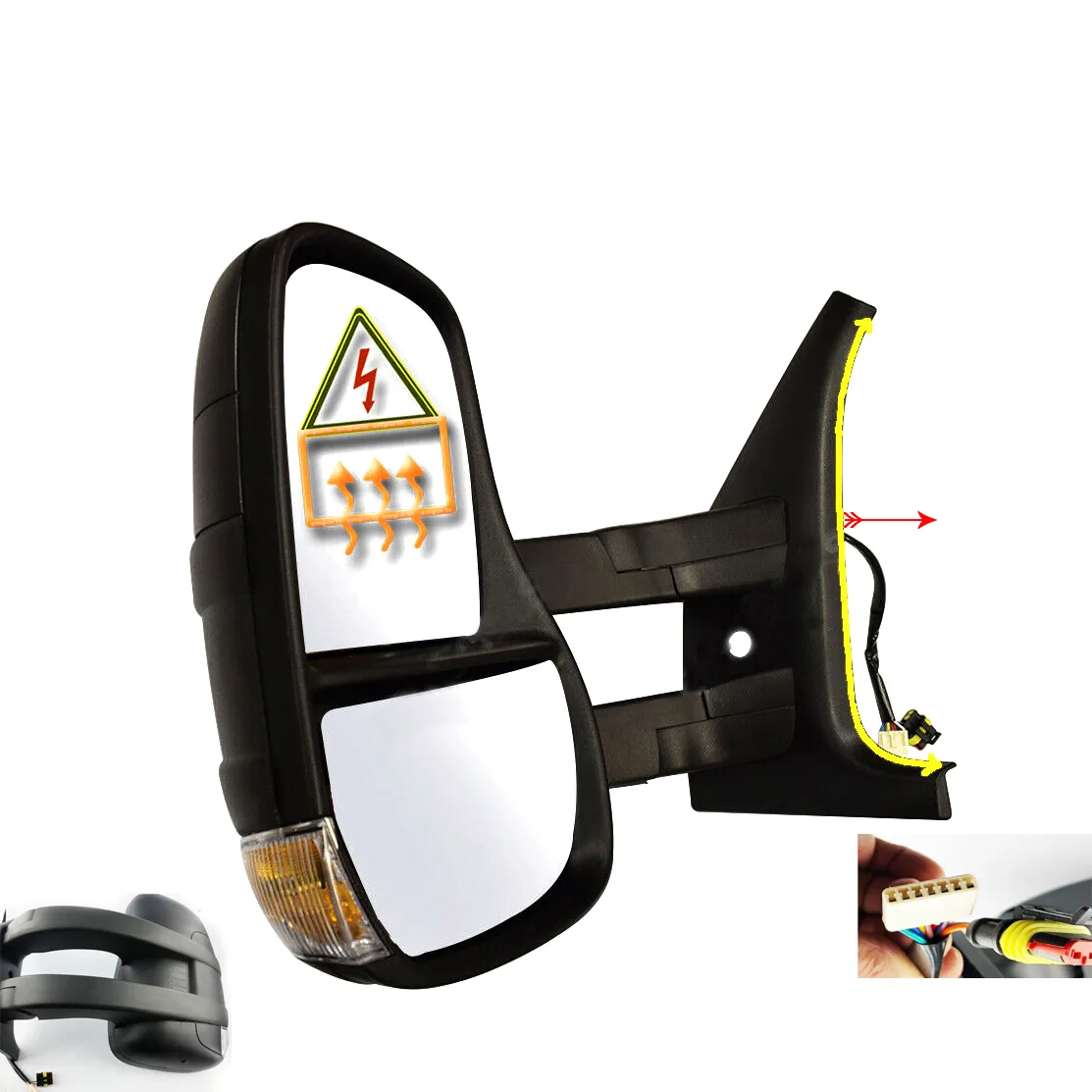 Complete Mirror Units — Left Passenger Side
