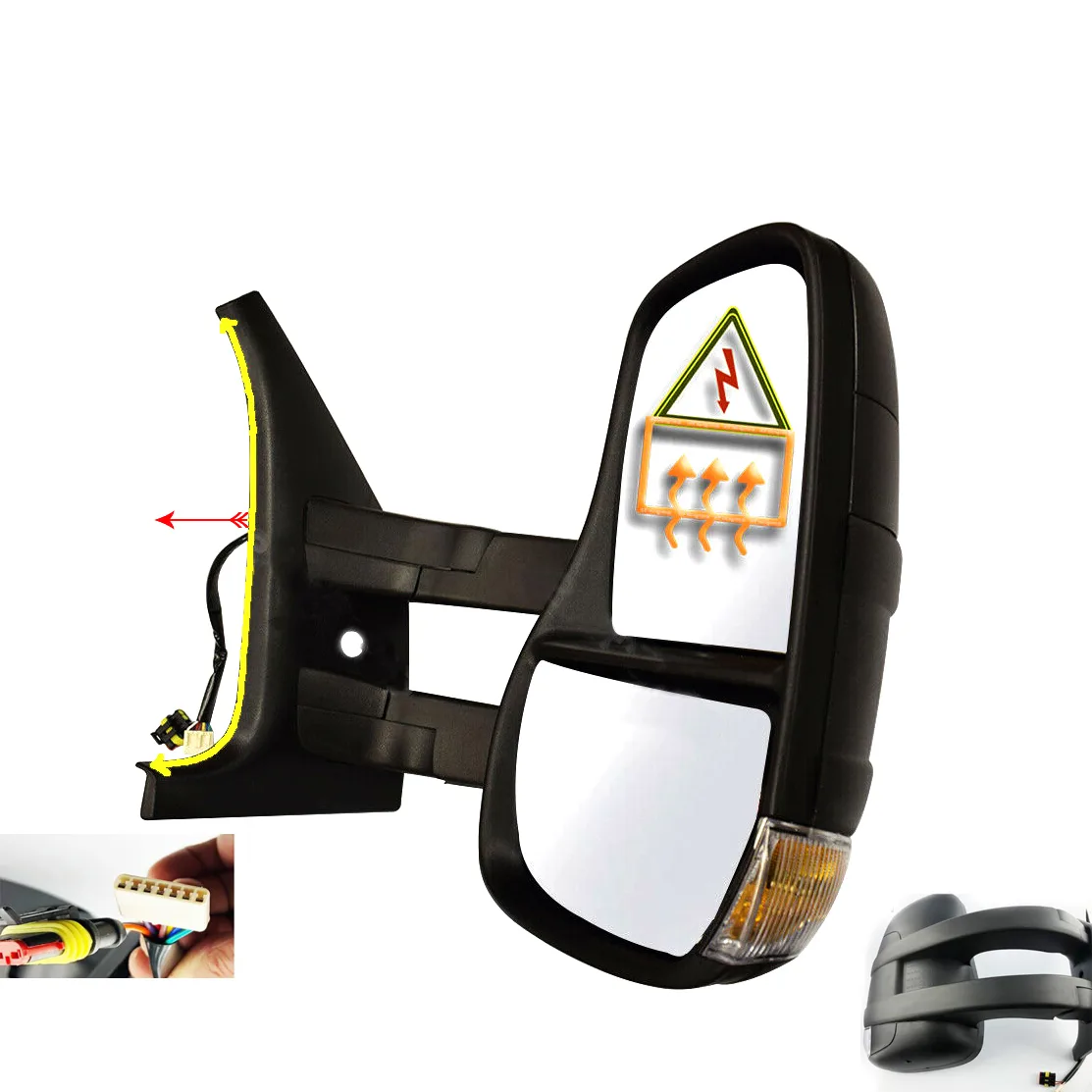 Complete Mirror Units — Right Driver Side
