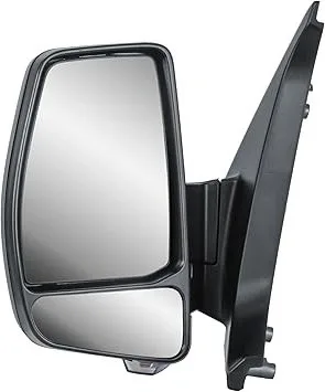 Ford Transit Custom Complete Wing Mirror Unit 2012-2023 — Electric, Heated, Power Folding, Twin Glass, Black Cover — Left Passenger Side
