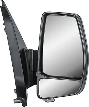 Ford Transit Custom Complete Wing Mirror Unit 2012-2023 — Electric, Heated, Power Folding, Twin Glass, Black Cover — Right Driver Side