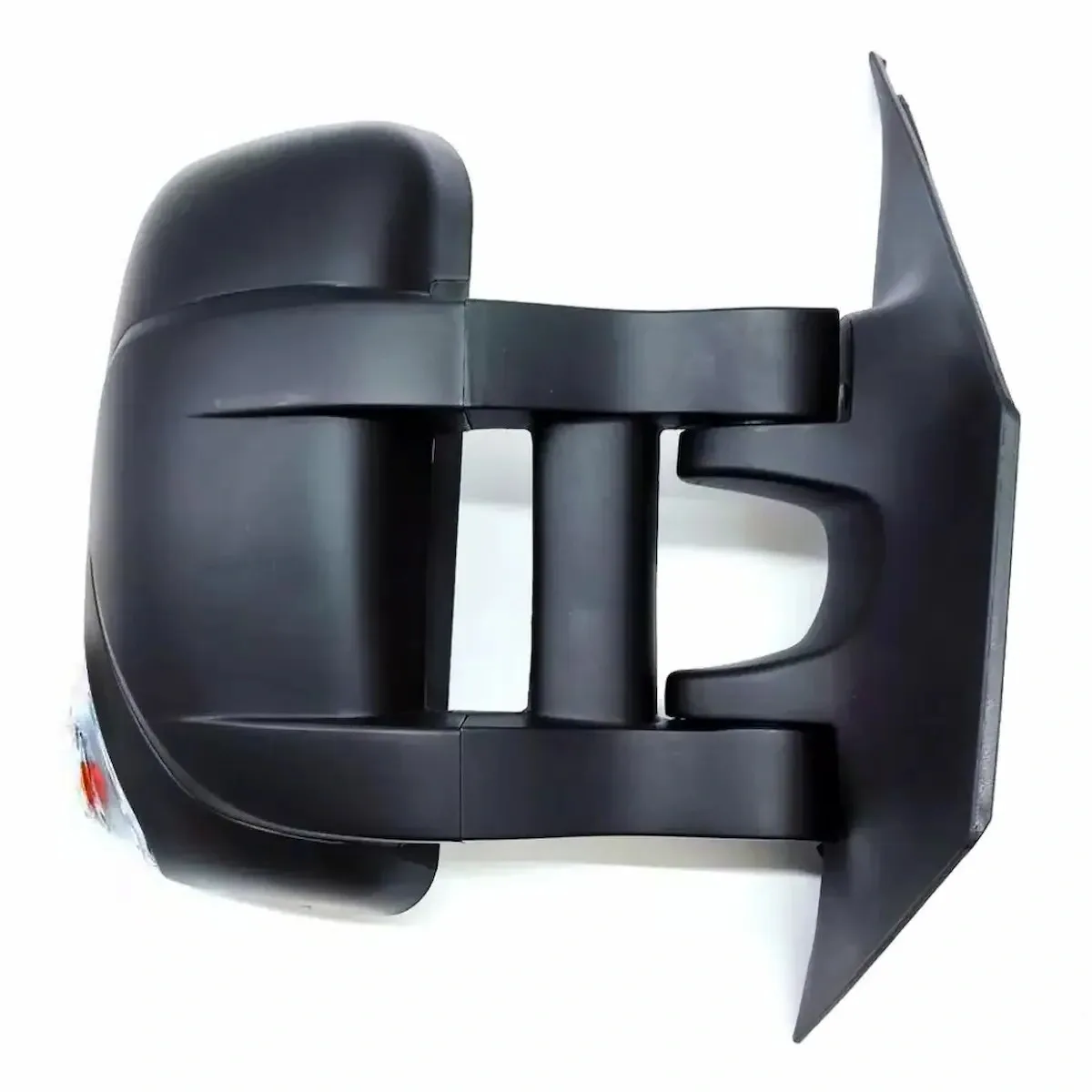 Renault Master Complete Wing Mirror Unit 2011-2024 — Electric, Heated, Manual Folding, Long Arm, Temp Sensor, Indicator, Twin Glass, Black Cover — Right Driver Side