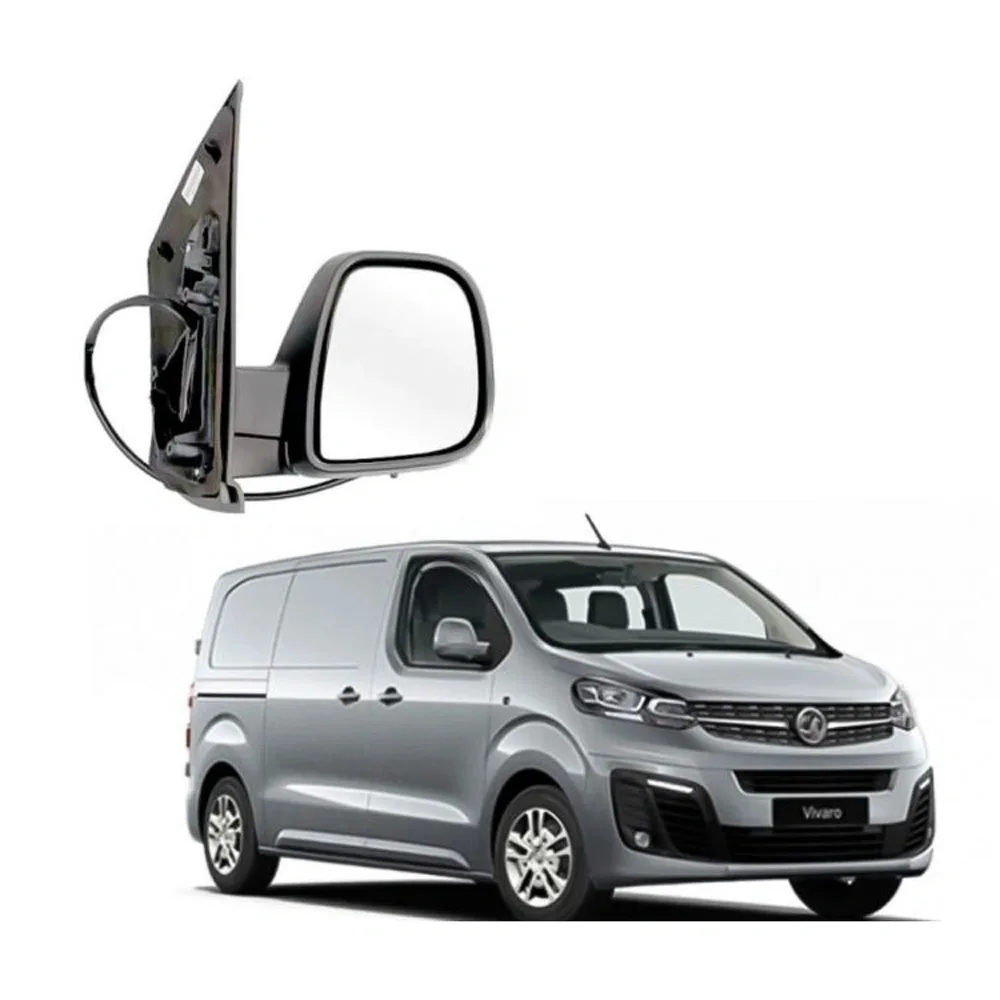 Peugeot Expert Complete Wing Mirror Unit 2016-2025 — Electric, Heated, Manual Folding, Temp Sensor, Convex, Primed Cover — Right Driver Side
