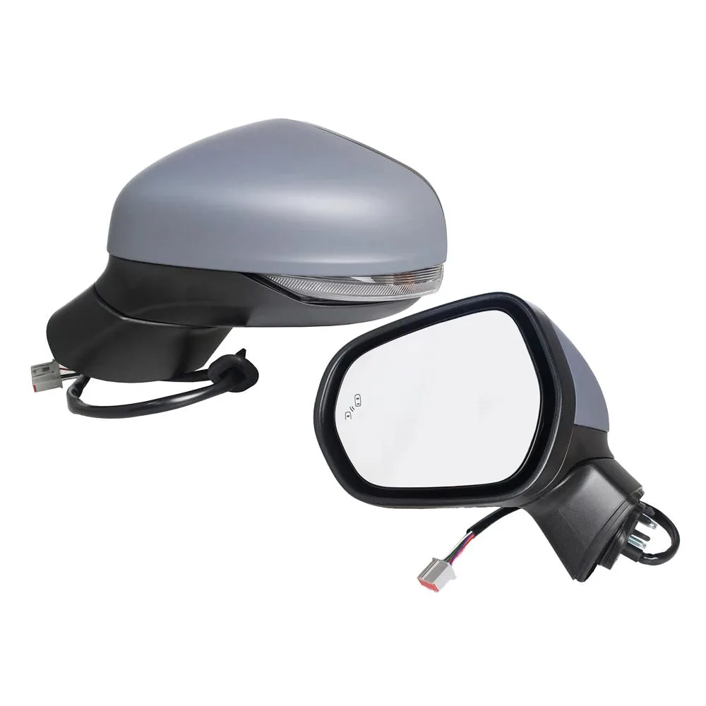 Ford Fiesta Complete Wing Mirror Unit 2017-2024 — Electric, Heated, Power Folding, Indicator, Puddle Light, Blind-Spot, Lane Assist — Left Passenger Side