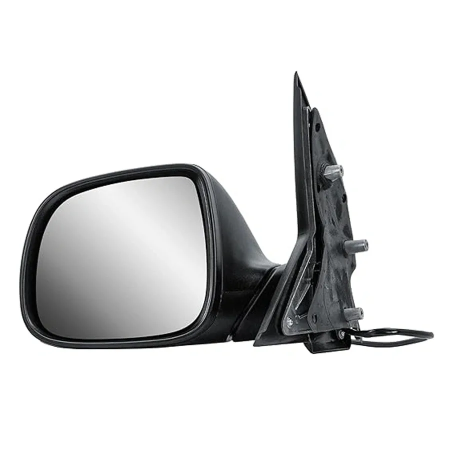 Volkswagen Transporter Complete Wing Mirror Unit 2016-2024 — Electric, Heated, Power Folding, Short Arm, Convex, Black Cover — Left Passenger Side