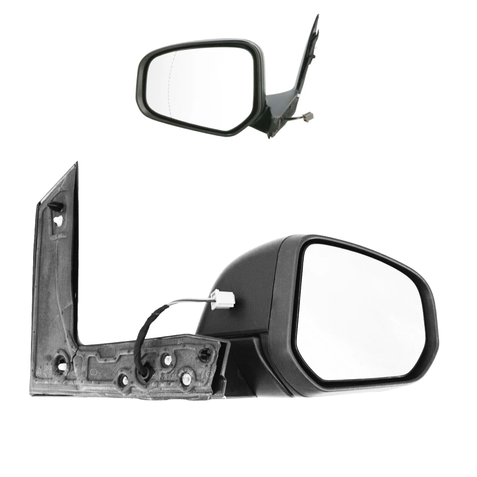 Ford Transit Tourneo Connect Complete Wing Mirror Unit 2019-2022 — Electric, Heated, Manual Folding, Wide Angle, Black Cover — Right Driver Side