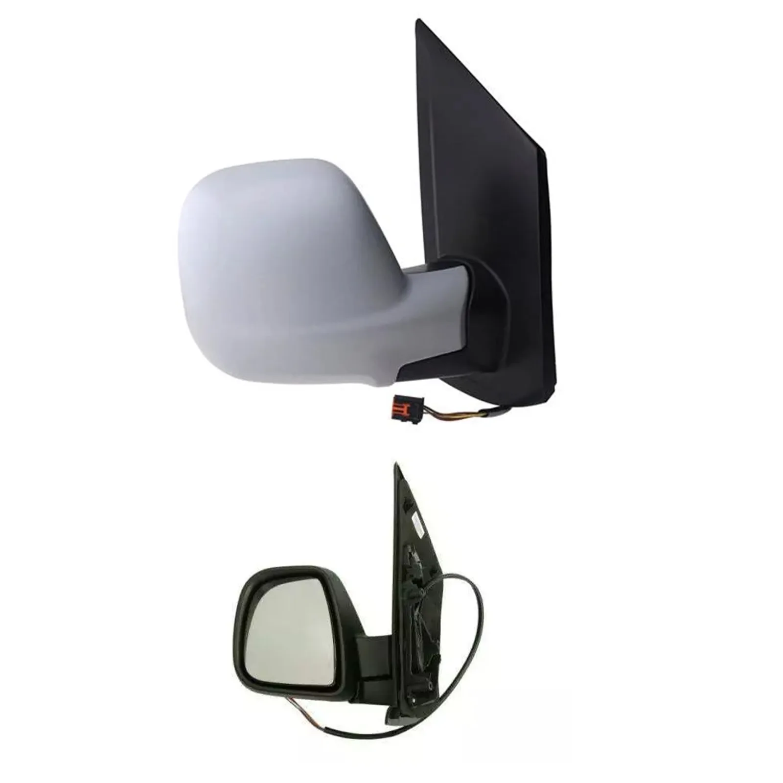 Citroen Dispatch Complete Wing Mirror Unit 2016-2025 — Electric, Heated, Power Folding, Temp Sensor, Convex, Primed Cover — Left Passenger Side