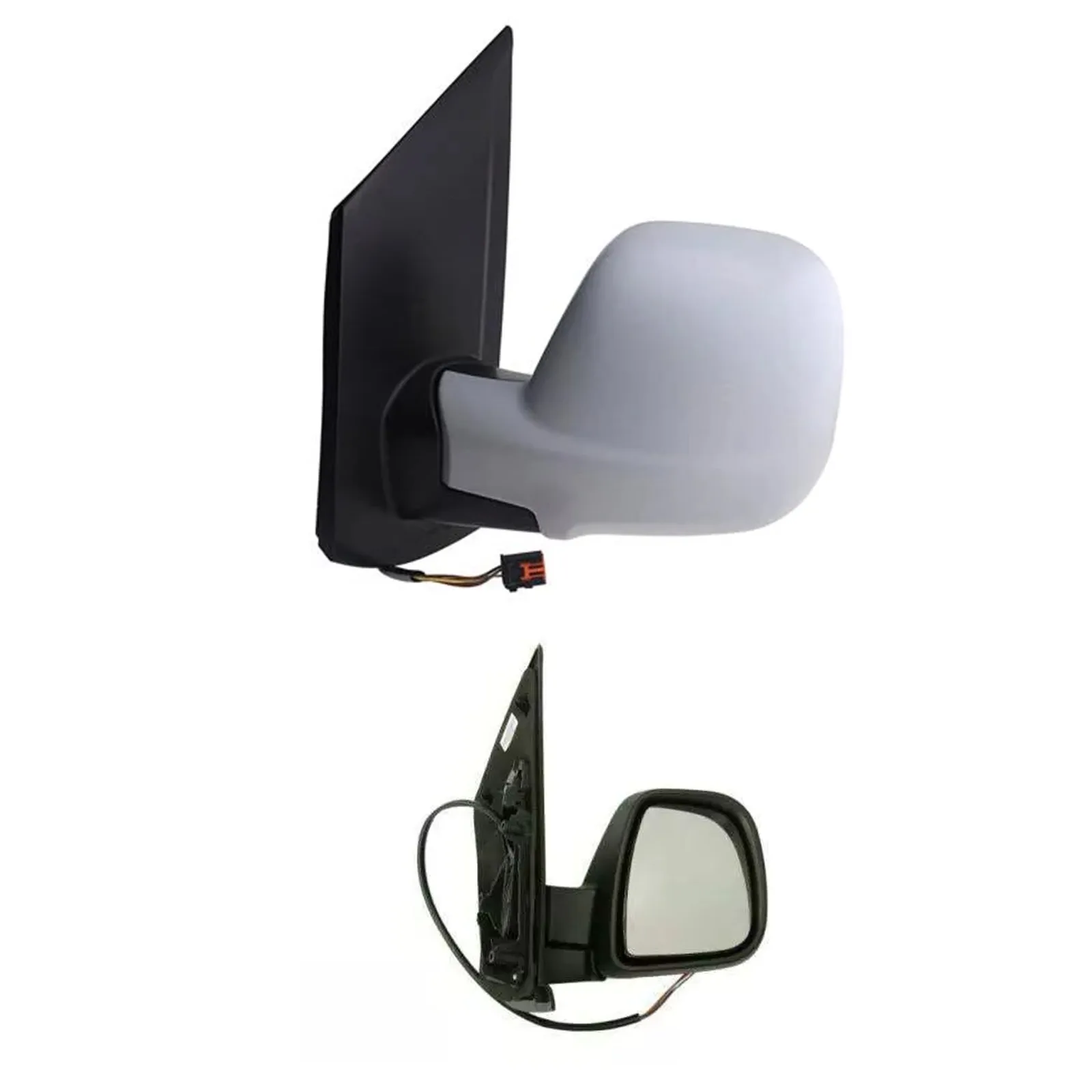 Citroen Dispatch Complete Wing Mirror Unit 2016-2025 — Electric, Heated, Power Folding, Temp Sensor, Convex, Primed Cover — Right Driver Side