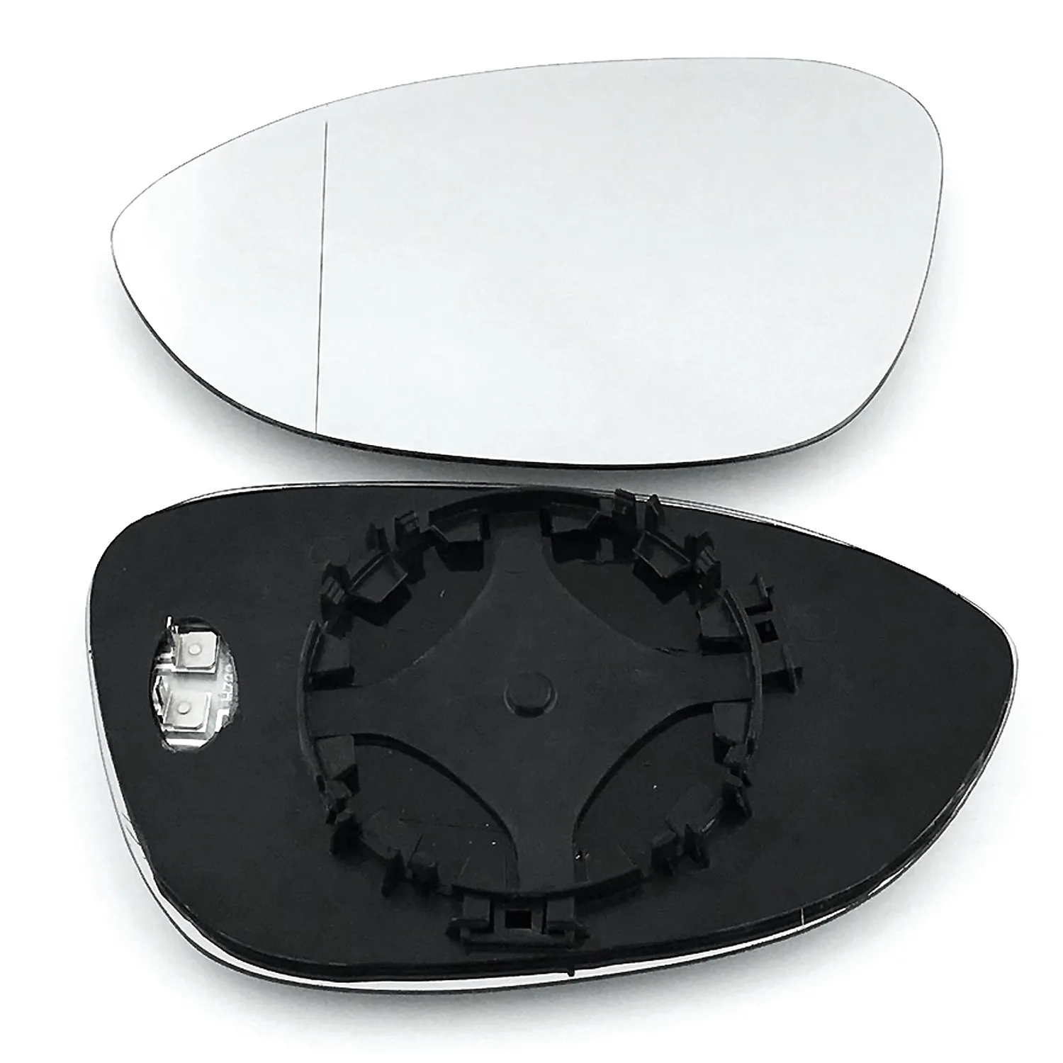 Clip on Wing Mirror Glass — Left Passenger Side