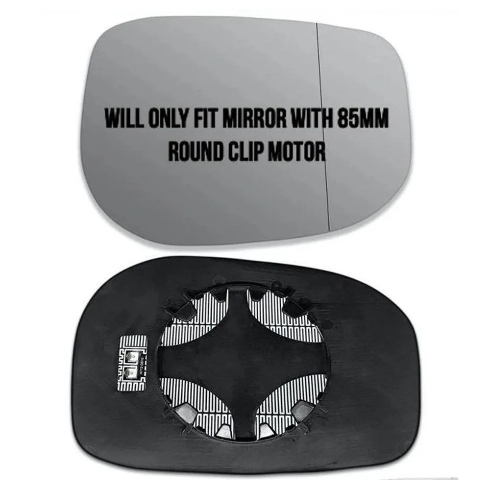 Clip on Wing Mirror Glass — Right Driver Side