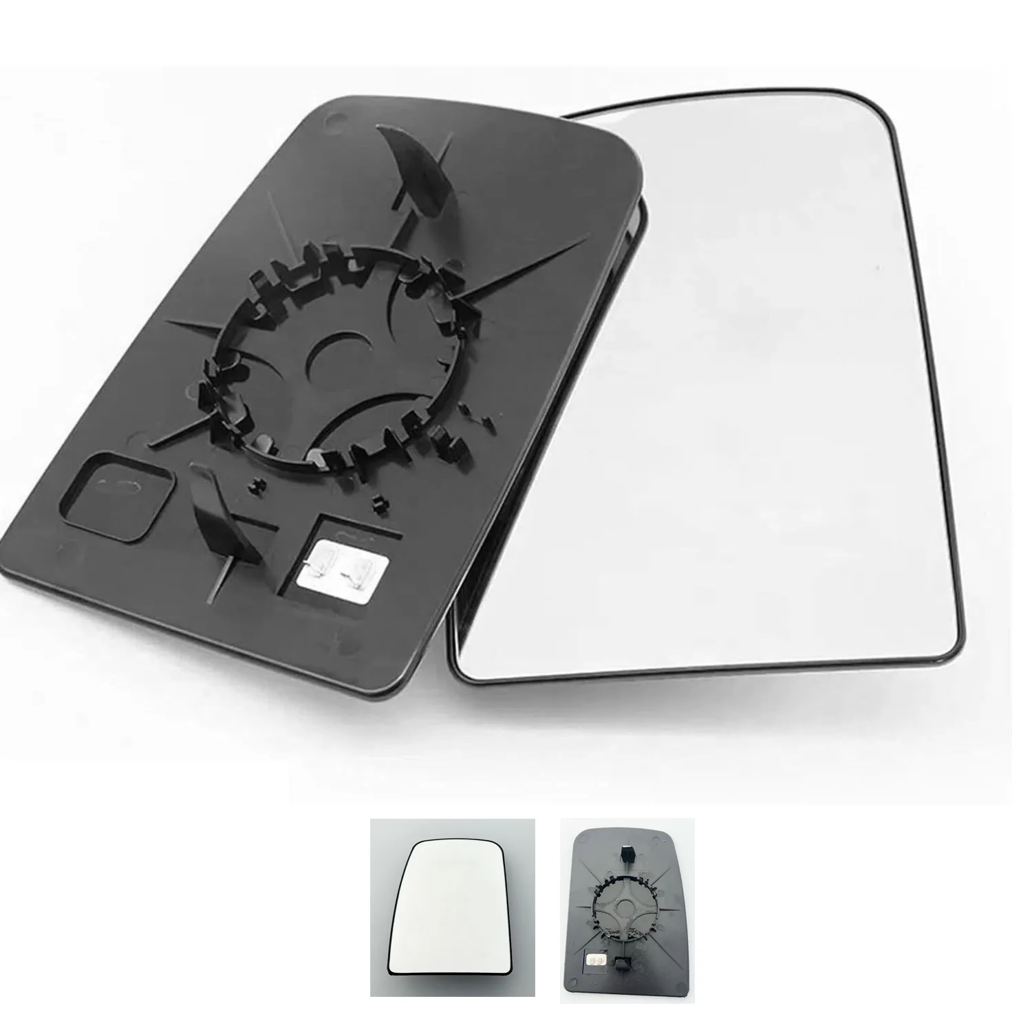 Maxus V80 Clip-on Wing Mirror Glass 2013 onwards — Heated, Convex — Left Passenger Side