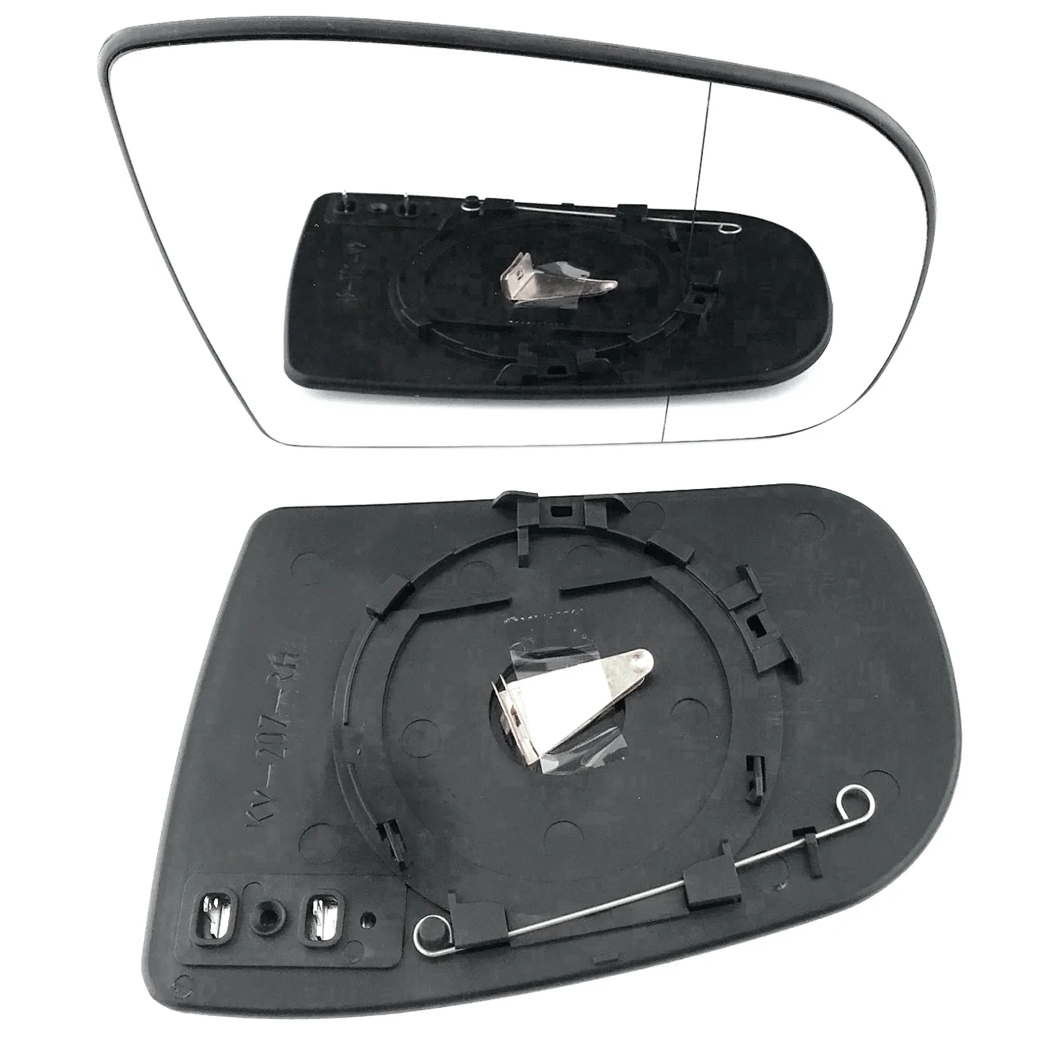 Mercedes E Class Clip-on Wing Mirror Glass 1999-2002 — Heated, Wide Angle — Right Driver Side