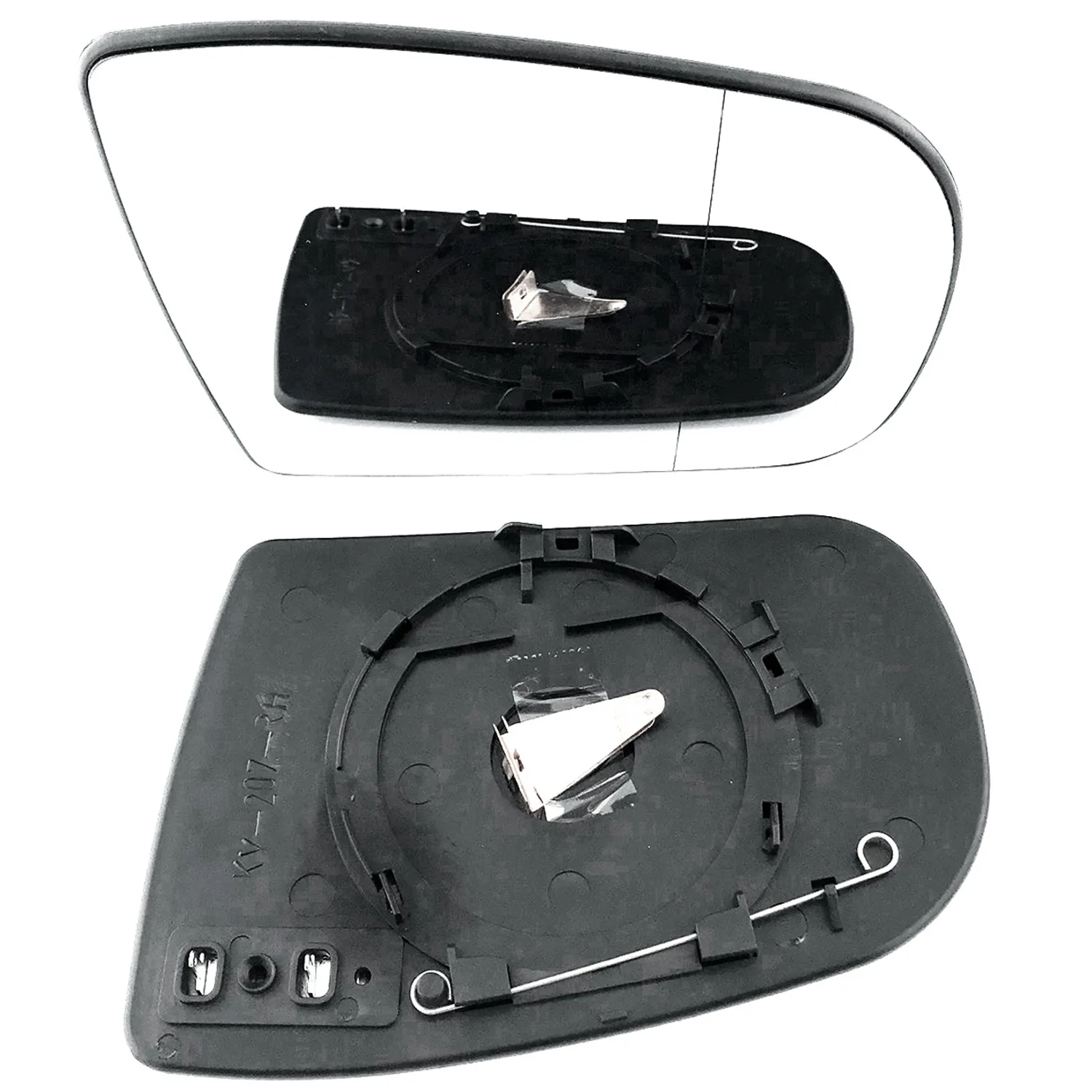 Mercedes E Class Clip-on Wing Mirror Glass 1999-2002 — Heated, Wide Angle — Left Passenger Side