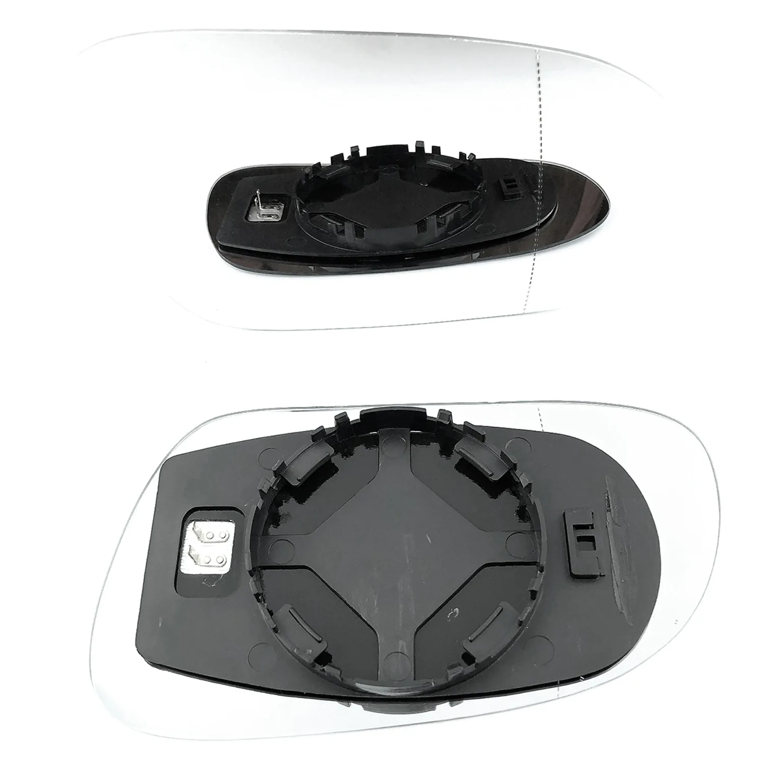Volkswagen Fox Clip-on Wing Mirror Glass 2003-2012 — Heated, Wide Angle — Right Driver Side