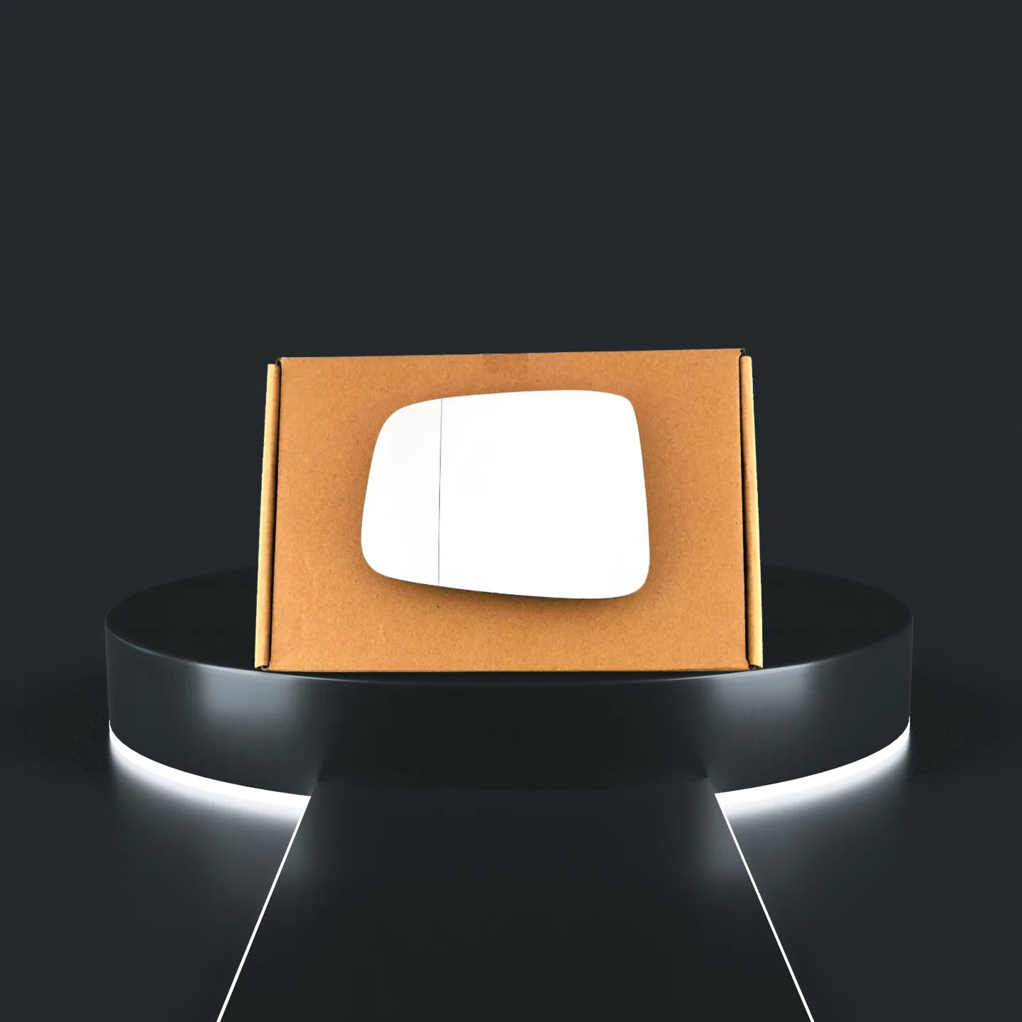 Honda Jazz Stick-on Wing Mirror Glass 2005-2008 — Convex — Left Passenger Side