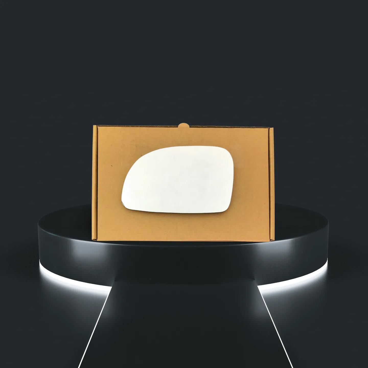 Daewoo Tacuma Stick-on Wing Mirror Glass 2000-2005 — Convex — Left Passenger Side