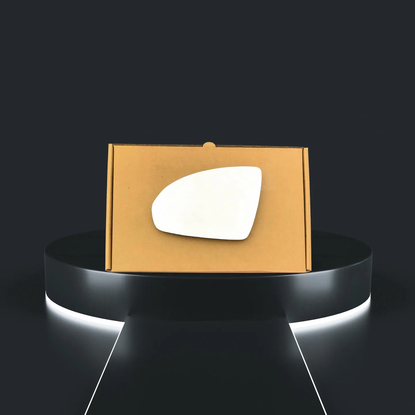 Smart Fortwo Stick-on Wing Mirror Glass 2007-2015 — Convex — Left Passenger Side