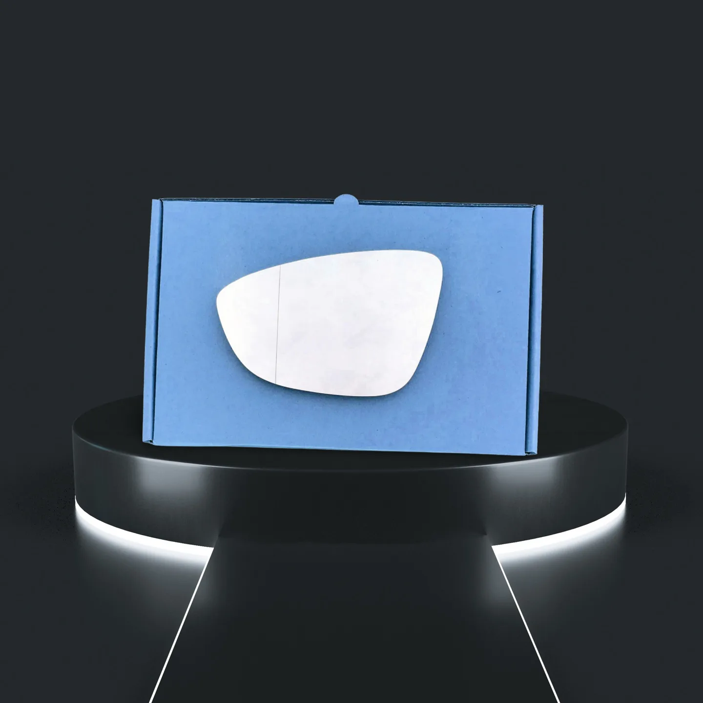 Volkswagen Scirocco Stick-on Wing Mirror Glass 2008-2011 — Convex — Left Passenger Side