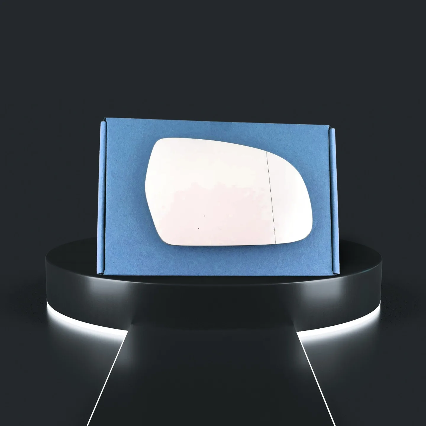 Audi S3 Stick-on Wing Mirror Glass 2009-2012 — Wide Angle — Right Driver Side
