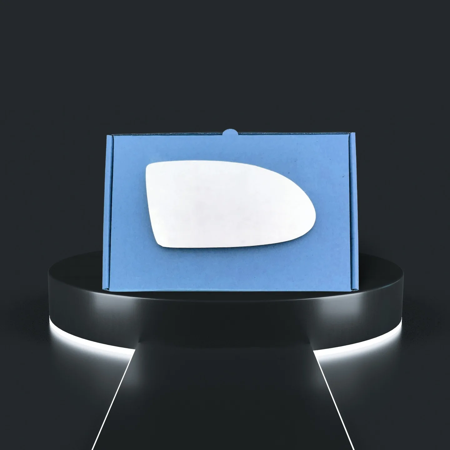 Hyundai Accent Stick-on Wing Mirror Glass 2005-2012 — Convex — Right Driver Side