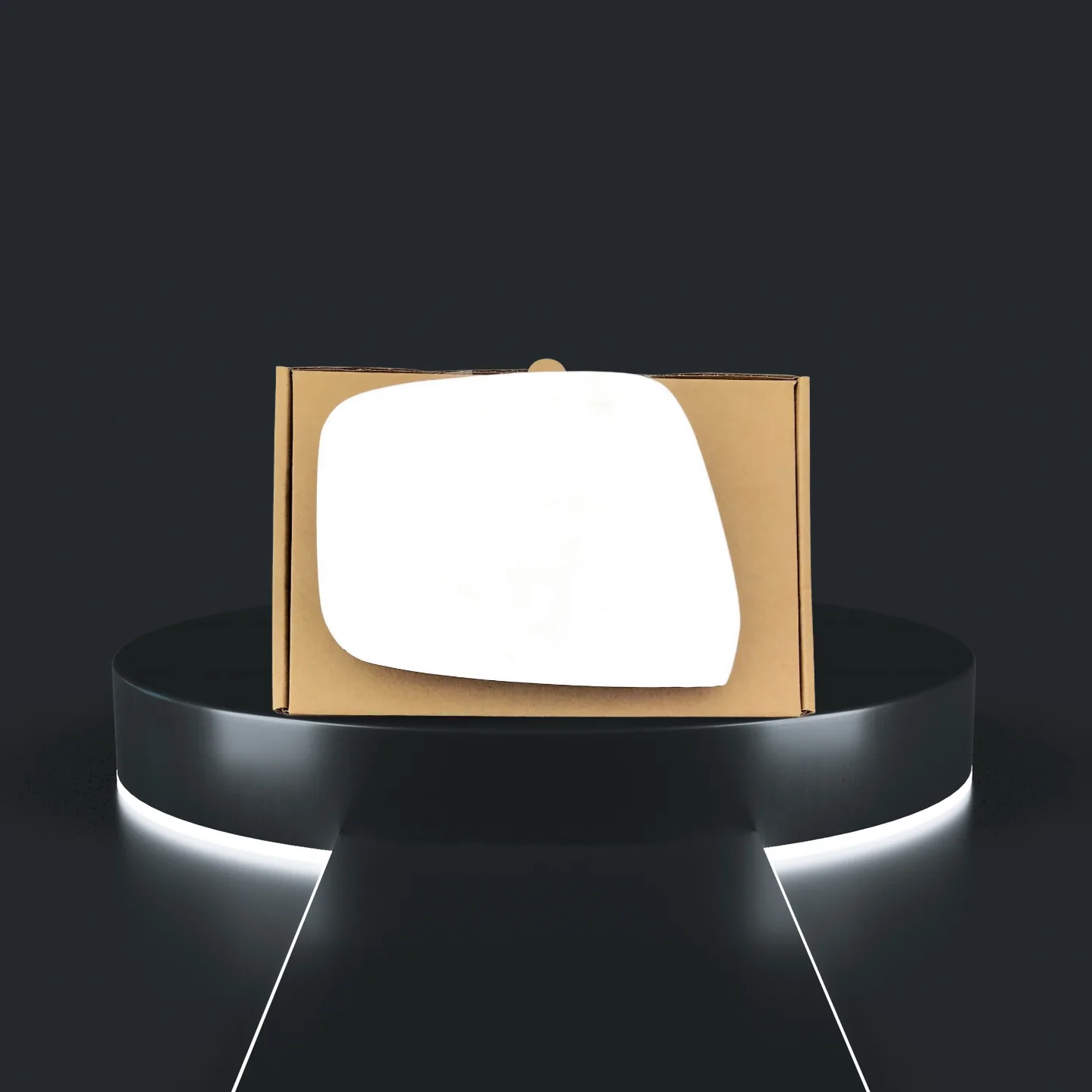 Nissan Navara Stick-on Wing Mirror Glass 2008-2015 — Convex — Left Passenger Side