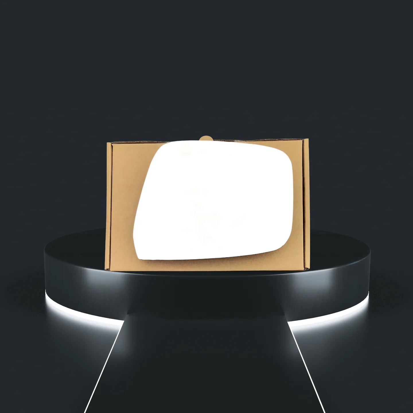 Nissan Navara Stick-on Wing Mirror Glass 2008-2015 — Convex — Right Driver Side