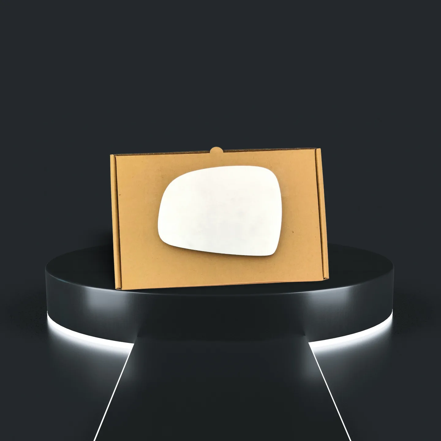 Hyundai Matrix Stick-on Wing Mirror Glass 2006-2010 — Convex — Left Passenger Side