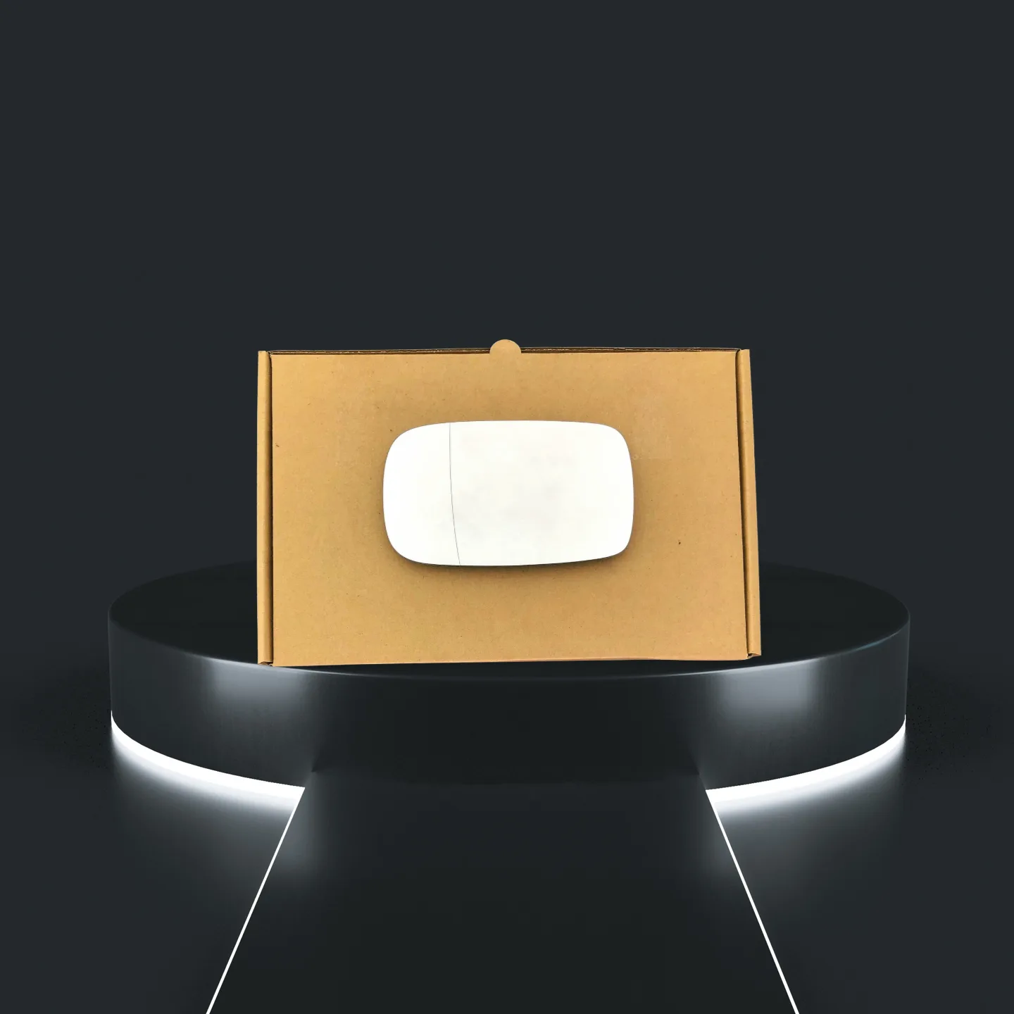 Volvo S40 Stick-on Wing Mirror Glass 2004-2006 — Wide Angle — Left Passenger Side