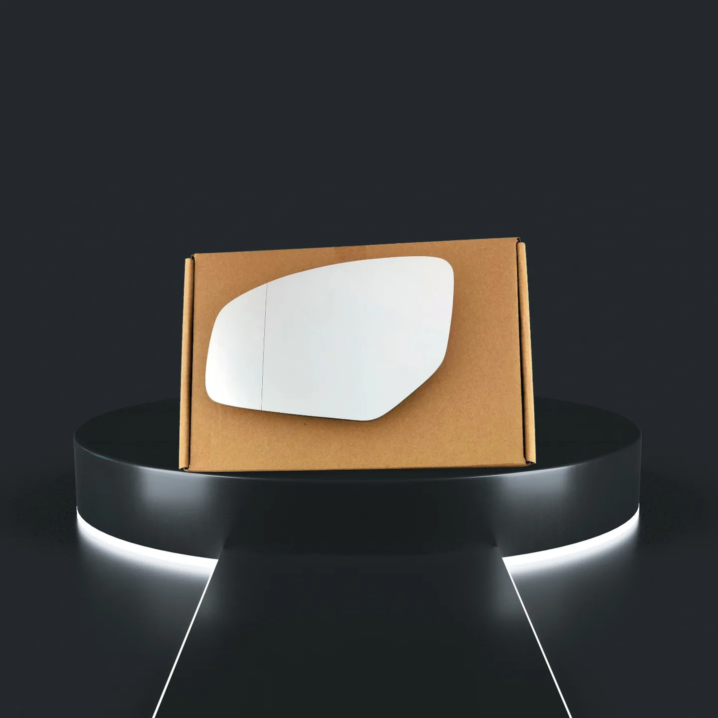 Honda Civic Stick-on Wing Mirror Glass 2012-2017 — Convex — Left Passenger Side